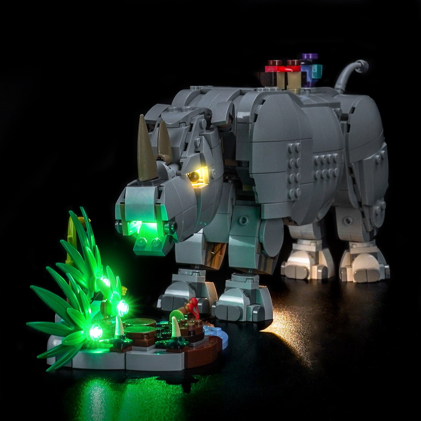 BrickBling Light Kit for LEGO Creator 3-in-1 Wild Animals: Majestic Rhino with Birds 31171