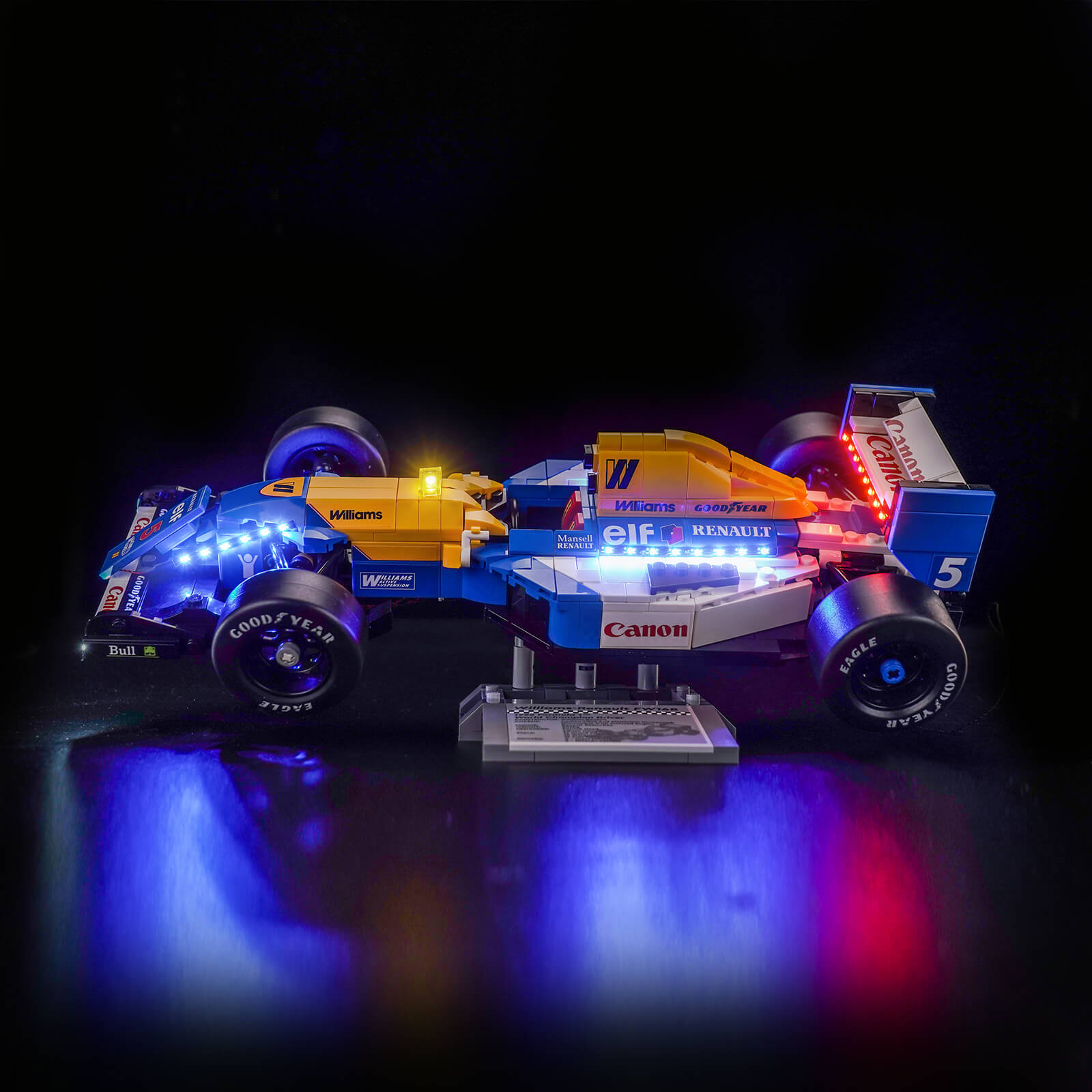 BrickBling Light Kit for LEGO Icons Williams Racing FW14B & Nigel Mansell 10353