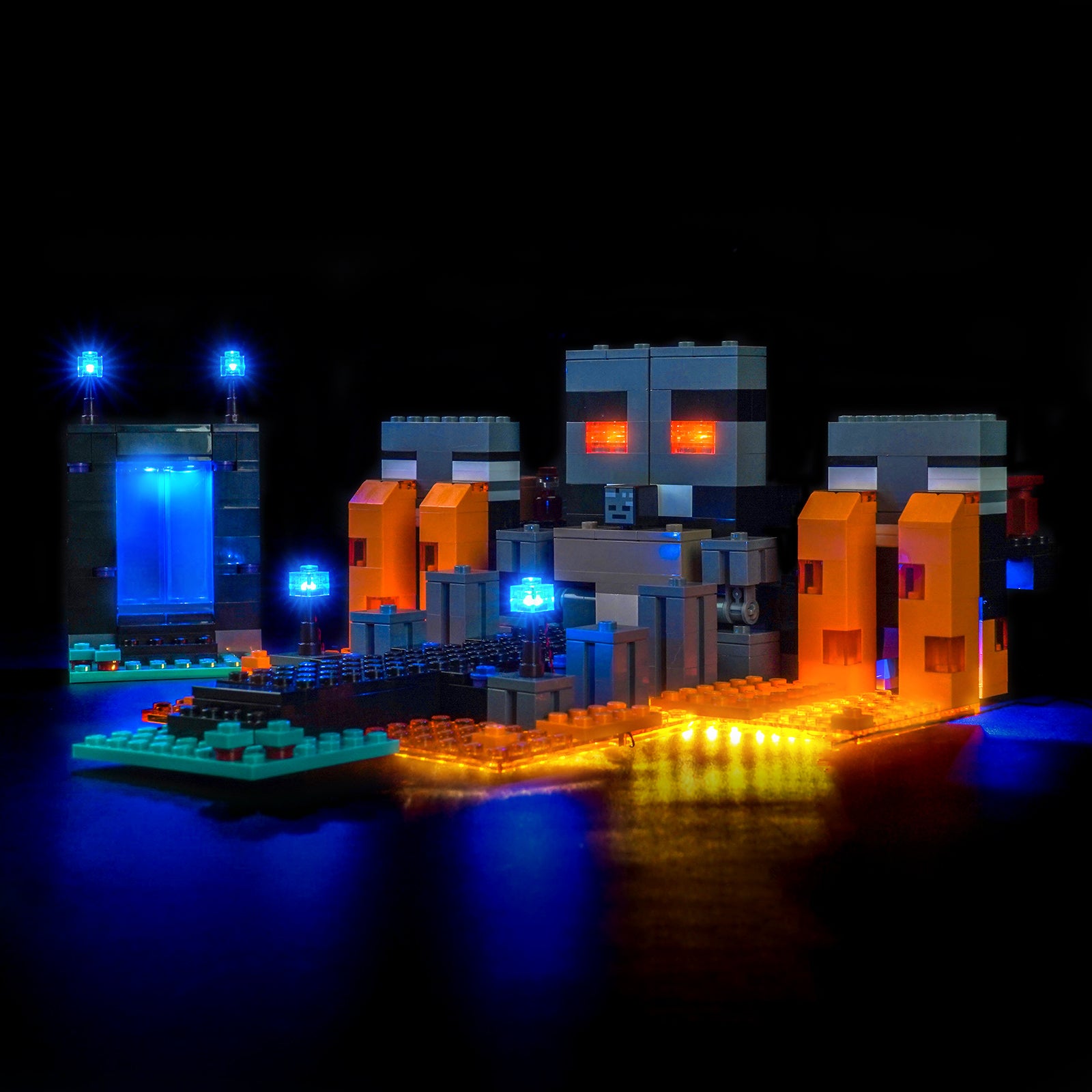 BrickBling Light Kit for LEGO Minecraft Wither Battle 21590