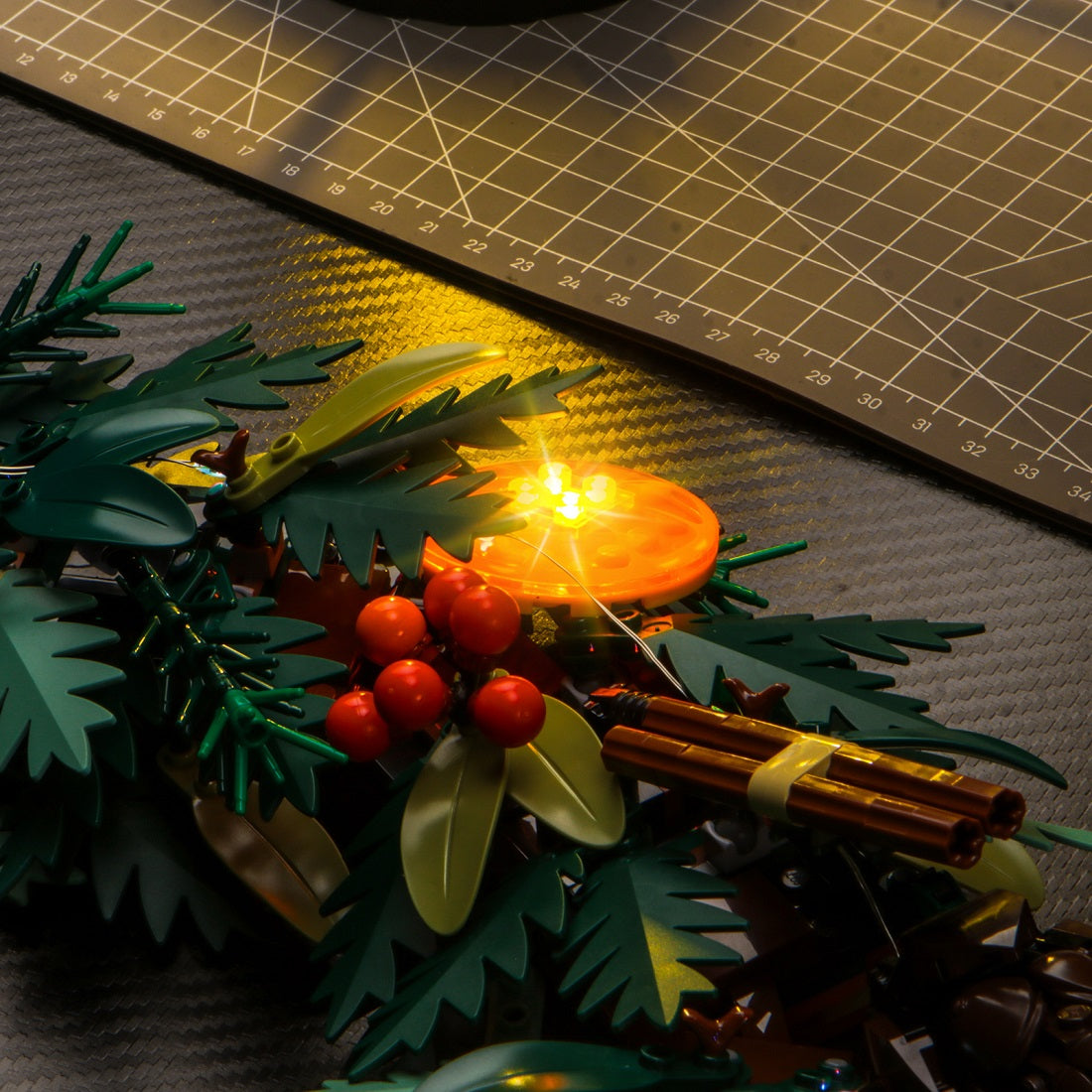 BrickBling Light Kit for LEGO Icons Wreath 10340