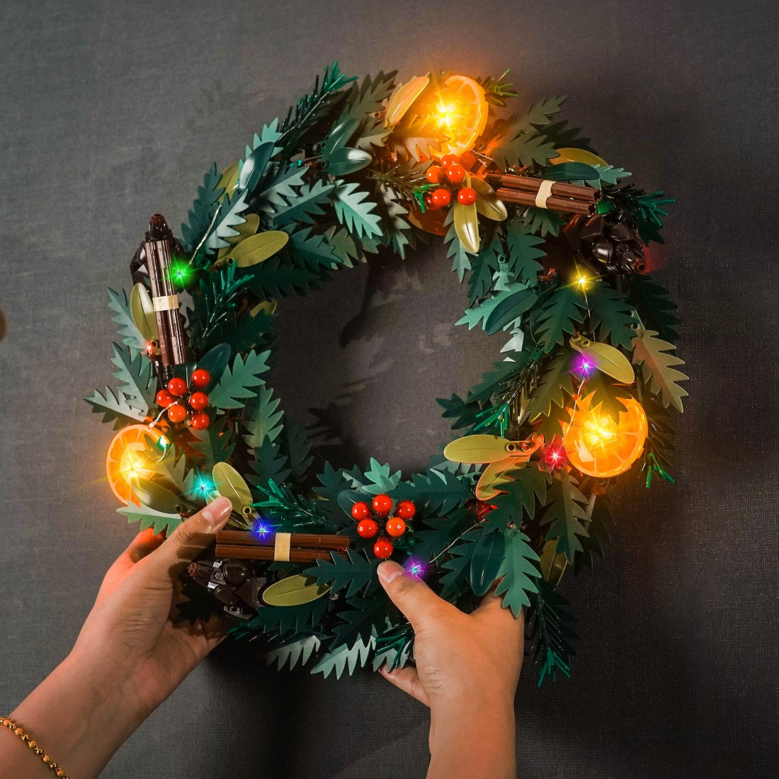 BrickBling Light Kit for LEGO Icons Wreath 10340