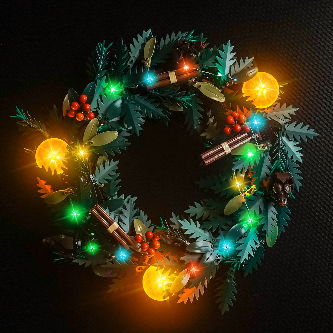 BrickBling Light Kit for LEGO Icons Wreath 10340