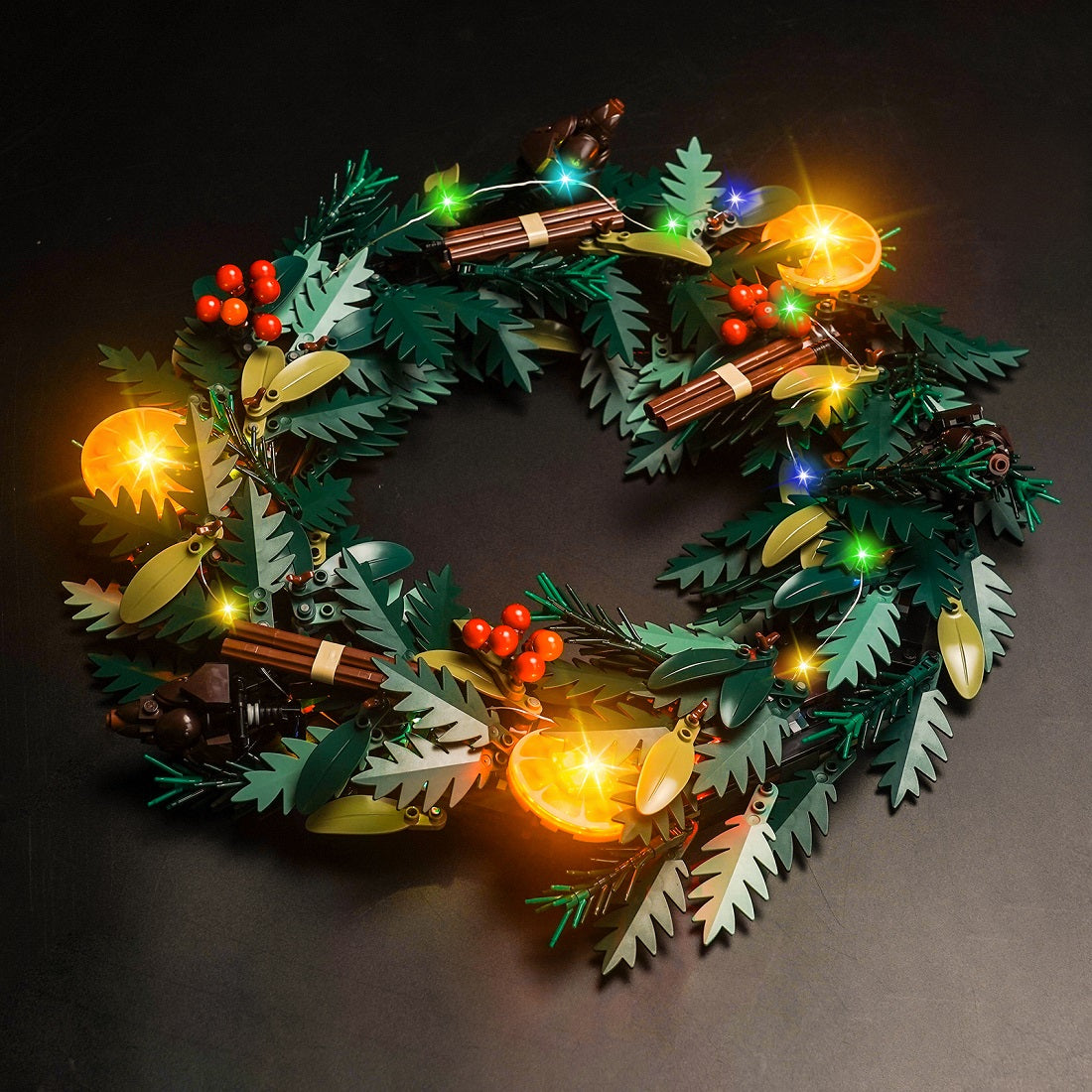 BrickBling Light Kit for LEGO Icons Wreath 10340