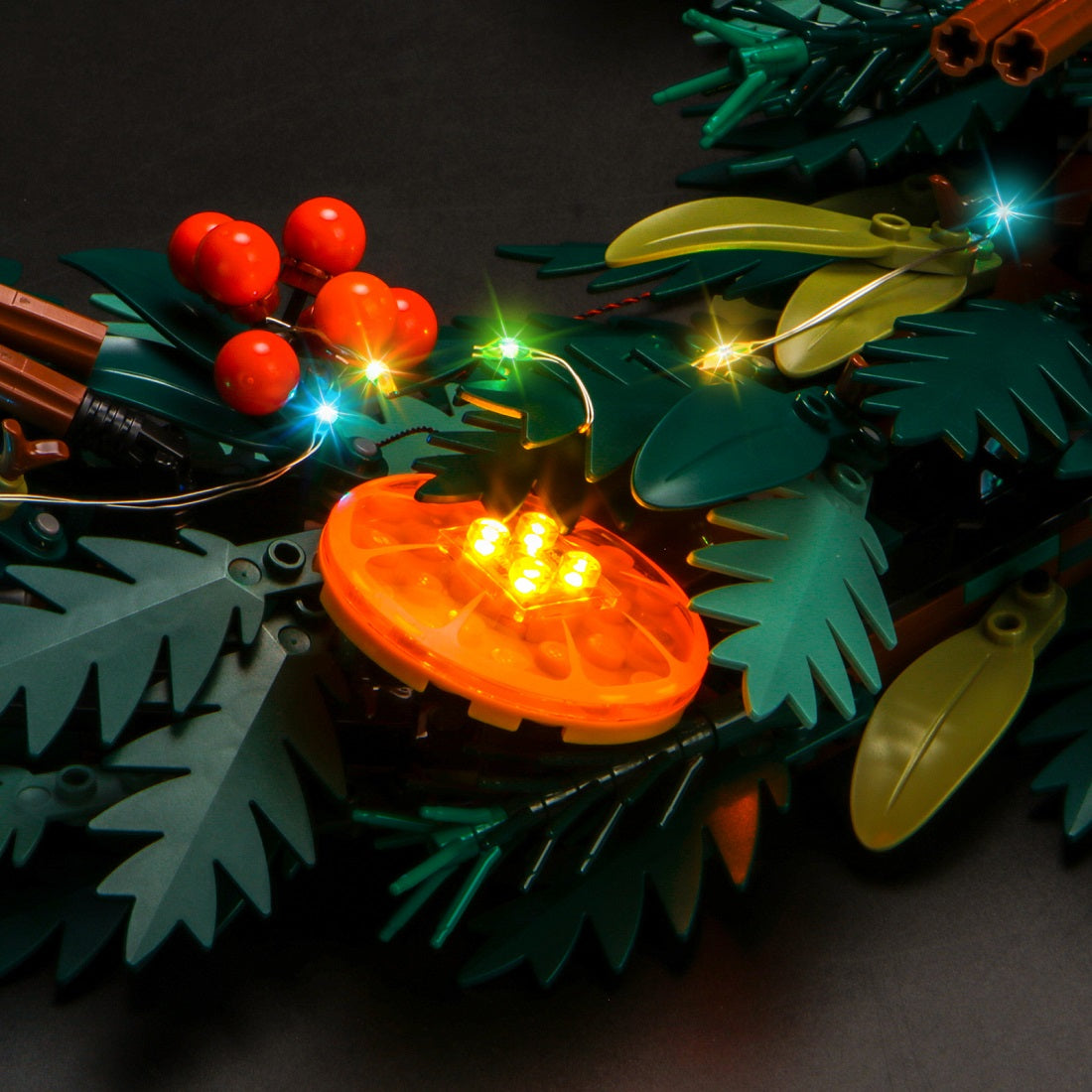 BrickBling Light Kit for LEGO Icons Wreath 10340
