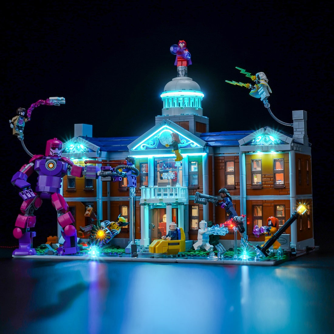 BrickBling Light Kit for LEGO Marvel X-Men: The X-Mansion 76294 – Plus Version Classic Version