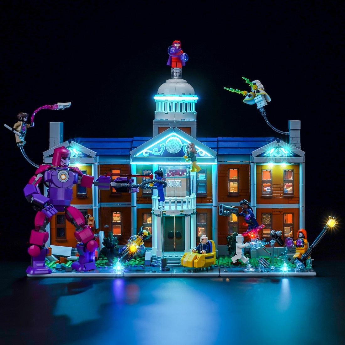 BrickBling Light Kit for LEGO Marvel X-Men: The X-Mansion 76294 – Plus Version