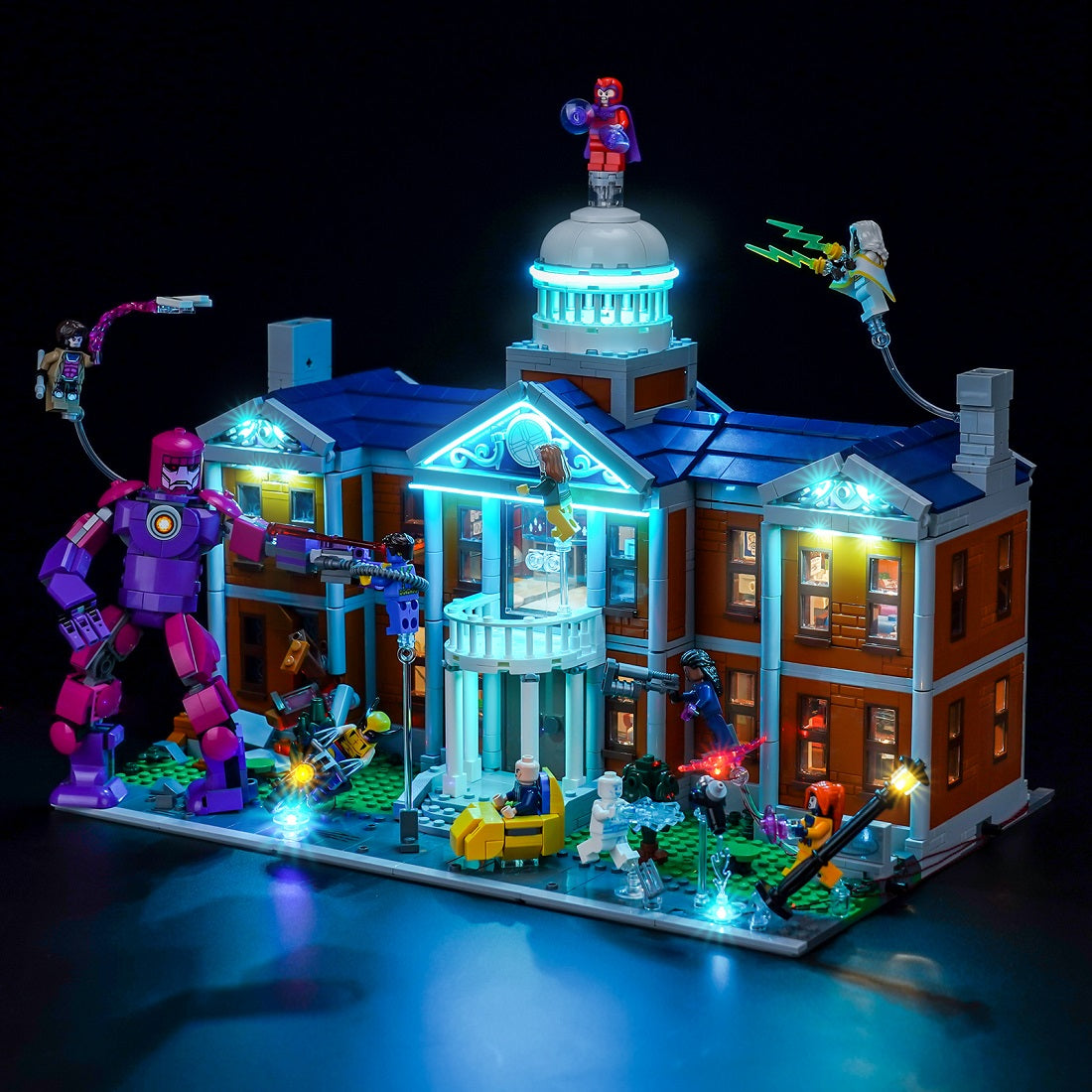 BrickBling Light Kit for LEGO Marvel X-Men: The X-Mansion 76294 – Plus Version