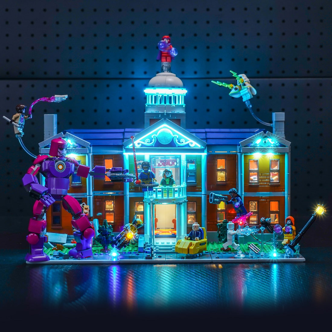 BrickBling Light Kit for LEGO Marvel X-Men: The X-Mansion 76294 – Plus Version
