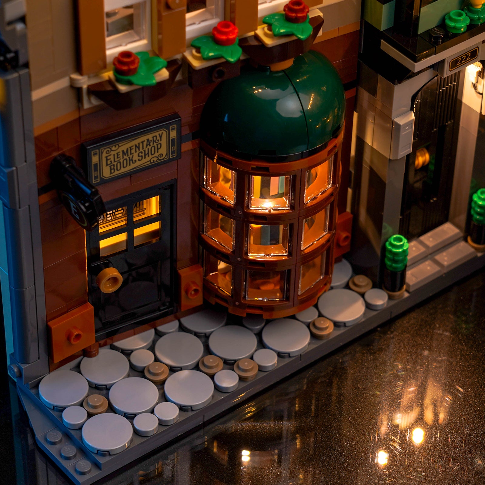 BrickBling Light Kit for LEGO Icons Sherlock Holmes: Book Nook 10351 Warm Light Version