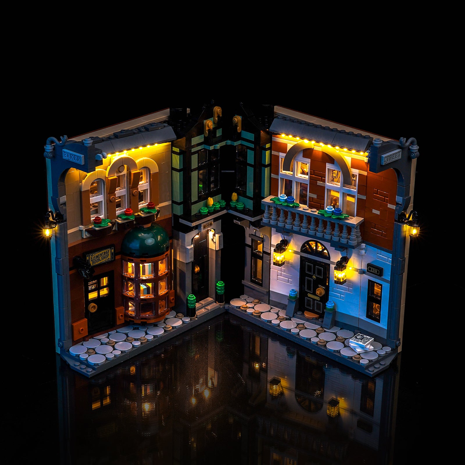 BrickBling Light Kit for LEGO Icons Sherlock Holmes: Book Nook 10351 Warm Light Version