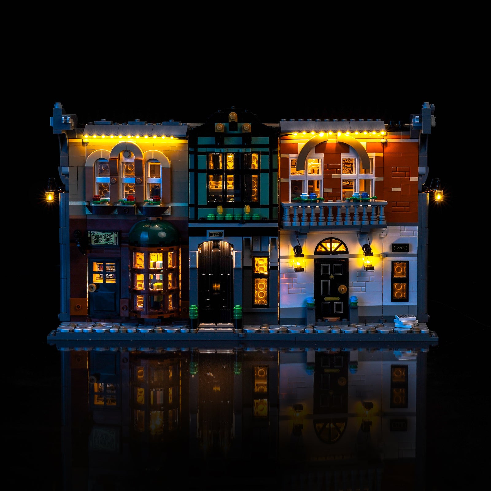 BrickBling Light Kit for LEGO Icons Sherlock Holmes: Book Nook 10351 Warm Light Version