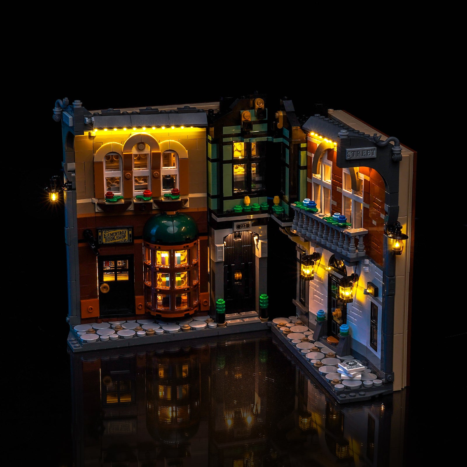 BrickBling Light Kit for LEGO Icons Sherlock Holmes: Book Nook 10351 Warm Light Version