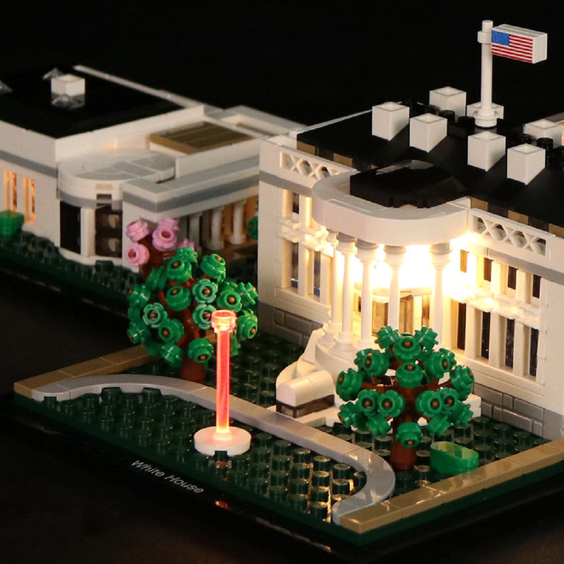 BrickBling Light Kit for LEGO Architecture The White House 21054