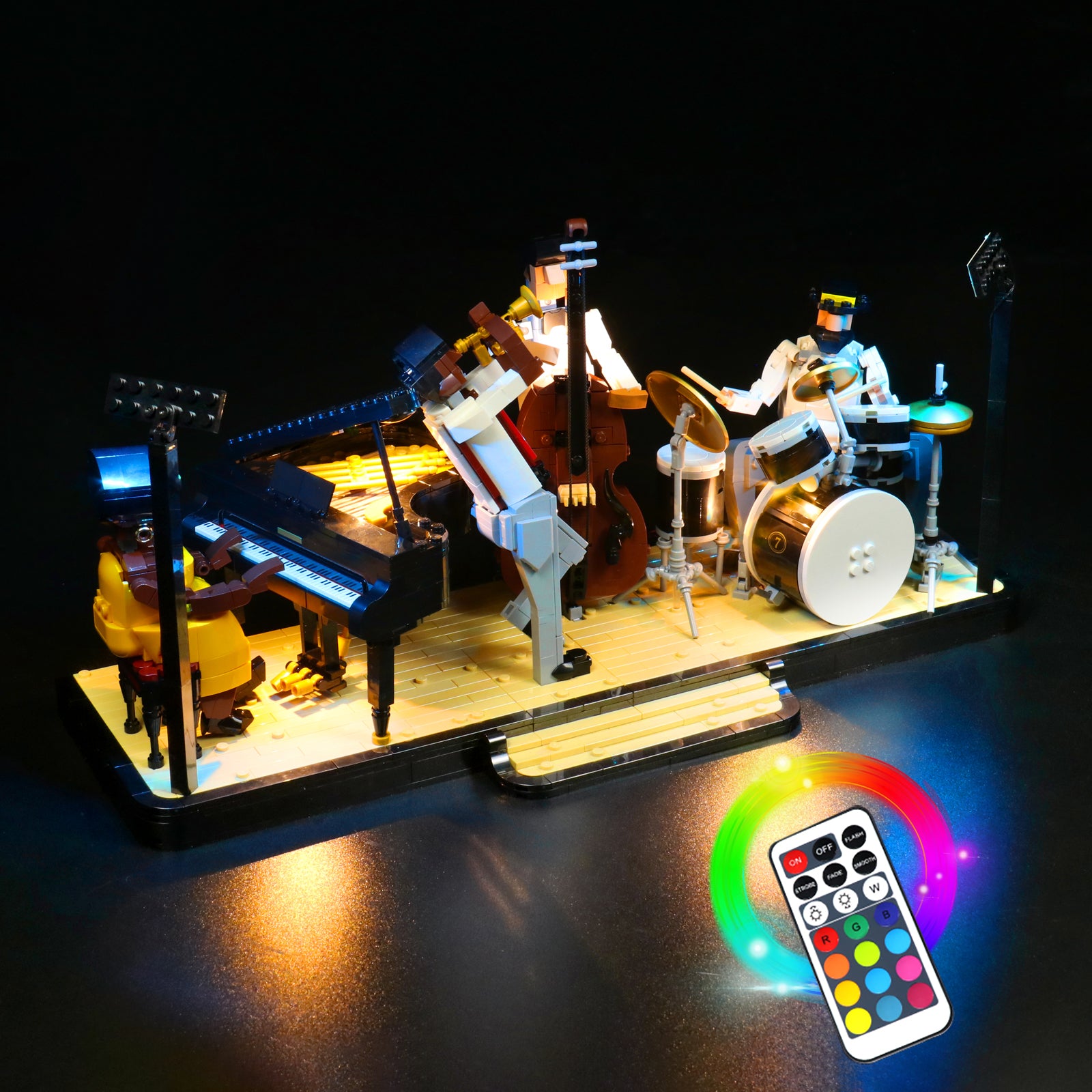 BrickBling Light Kit for LEGO Ideas Jazz Quartet 21334 RGB Remote Control Version