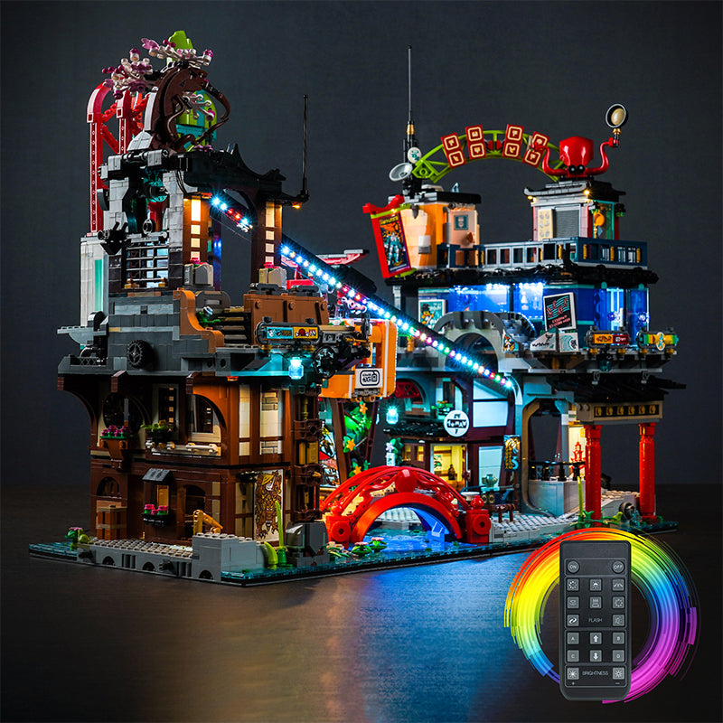 BrickBling Light Kit for LEGO Ninjago City Markets 71799