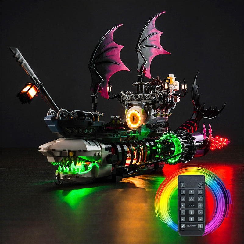 BrickBling Lichtset für LEGO Nightmare Shark Ship 71469