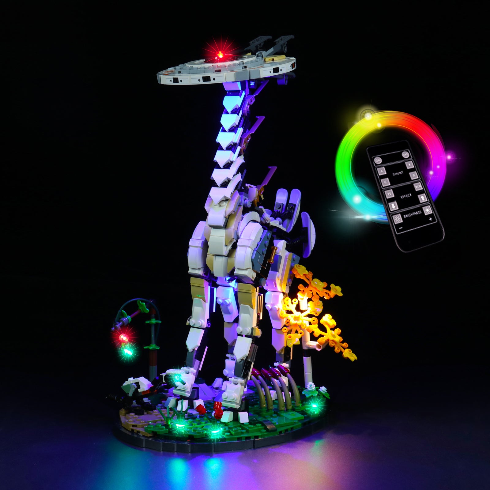 BrickBling Light Kit for LEGO Horizon Forbidden West: Tallneck 76989 Remote Control Version
