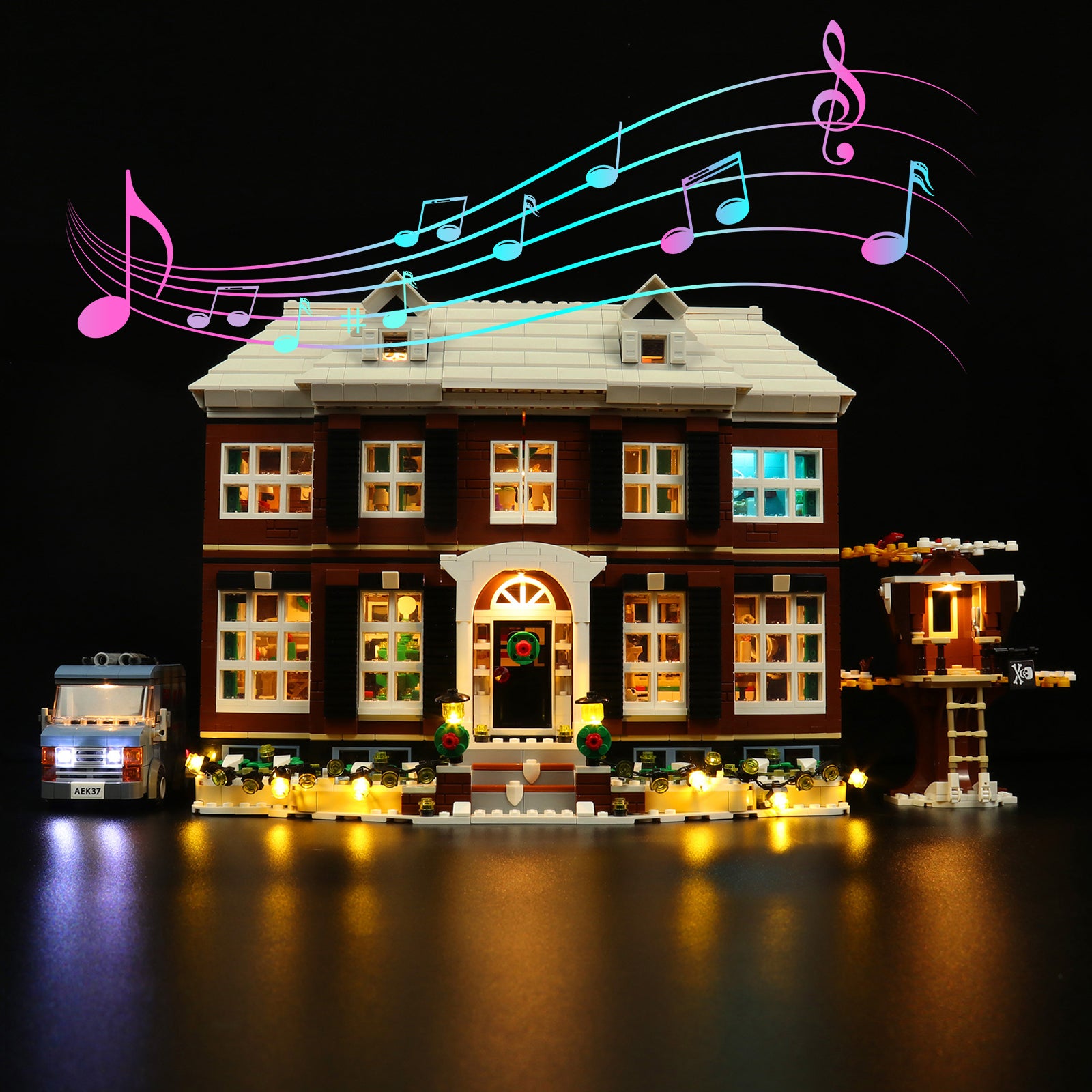 BrickBling Lichtset für LEGO Home Alone 21330 Soundversion