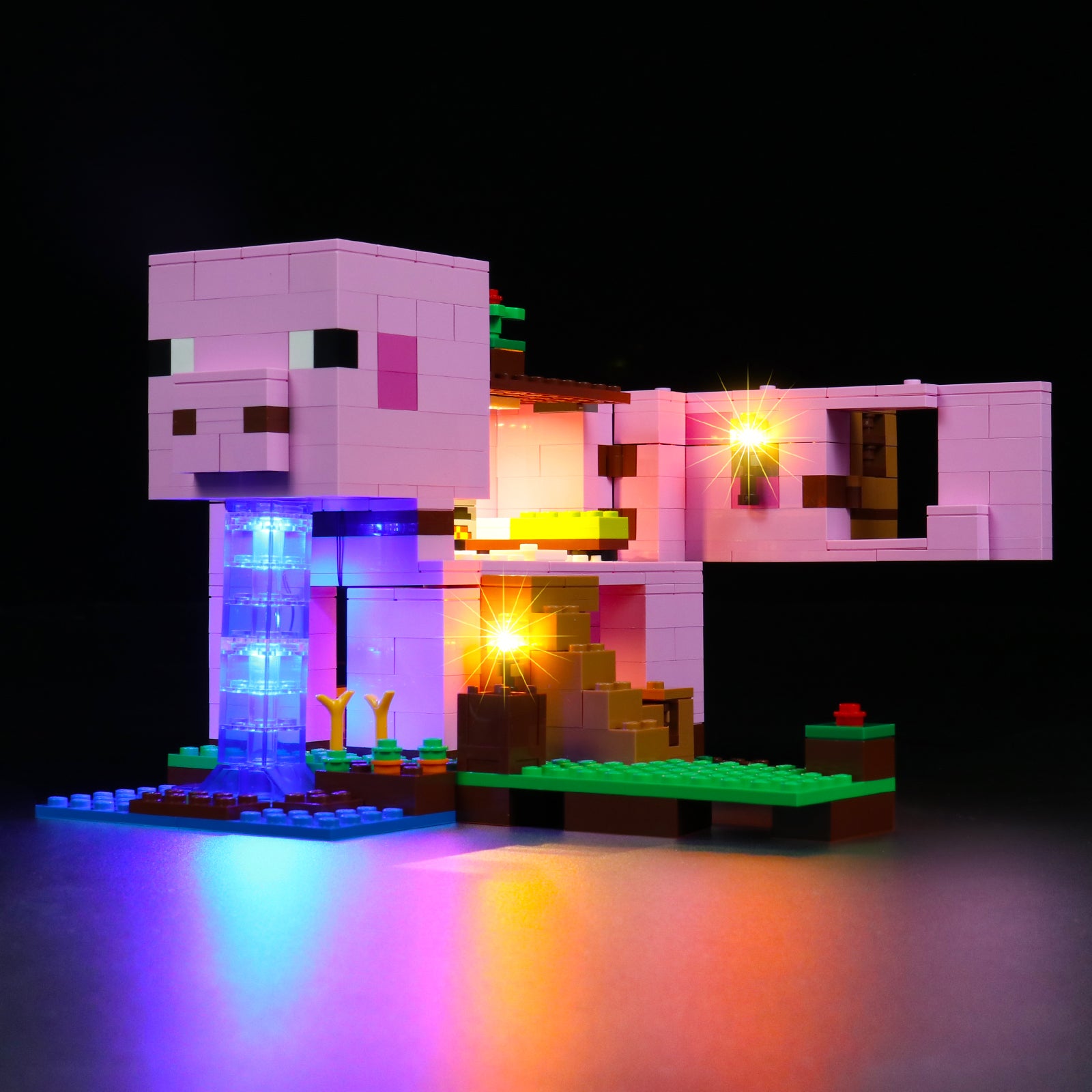 Kit d'éclairage BrickBling pour LEGO Minecraft Pig House 21170 