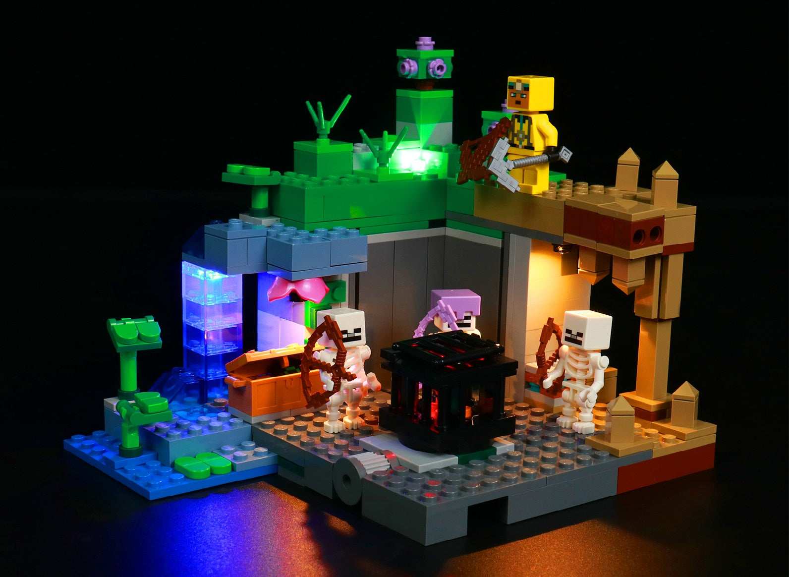 BrickBling Light Kit for LEGO Minecraft The Skeleton Dungeon 21189