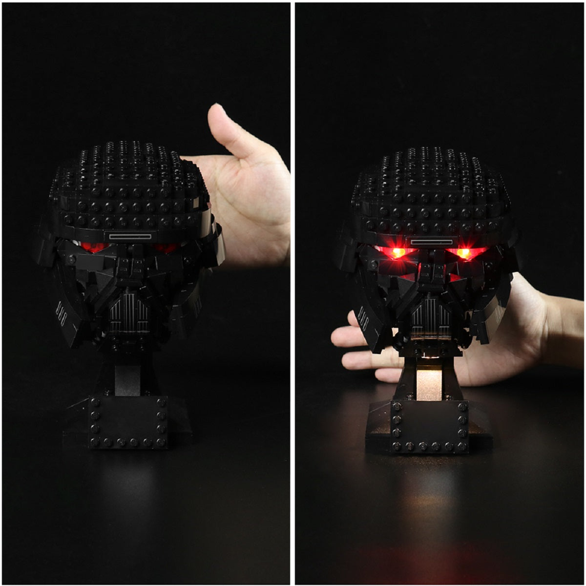 Kit d'éclairage BrickBling pour casque LEGO Dark Trooper 75343