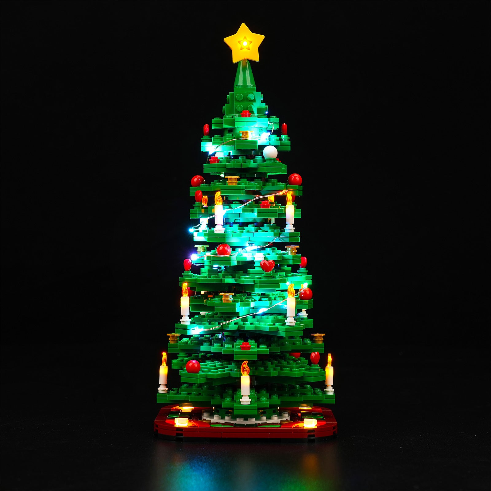 Kit d'éclairage BrickBling version améliorée pour la construction de l'arbre de Noël LEGO 40573