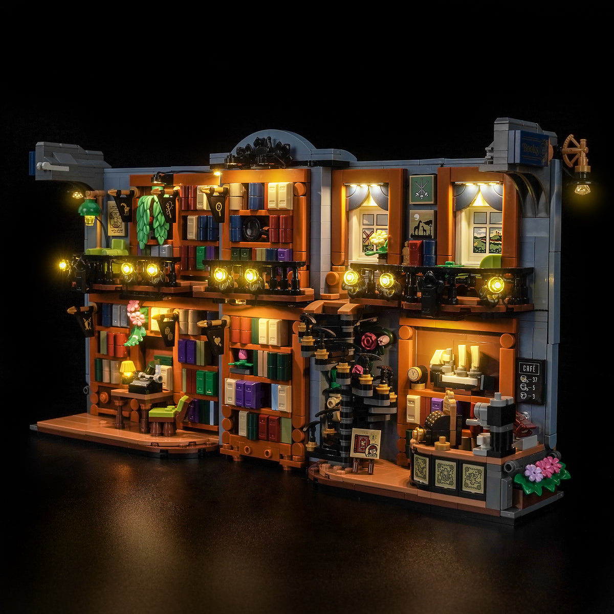LED Light Kit for LEGO Icons Bookstore: Book Nook 11379