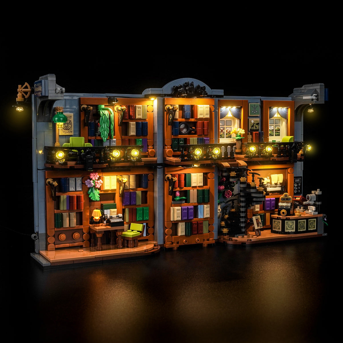 LED Light Kit for LEGO Icons Bookstore: Book Nook 11379