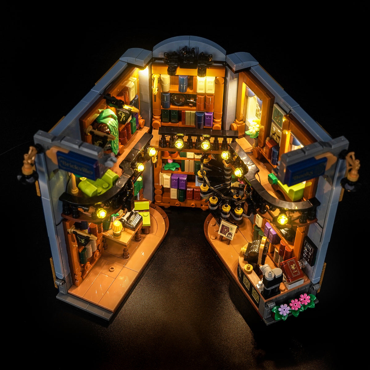 LED Light Kit for LEGO Icons Bookstore: Book Nook 11379