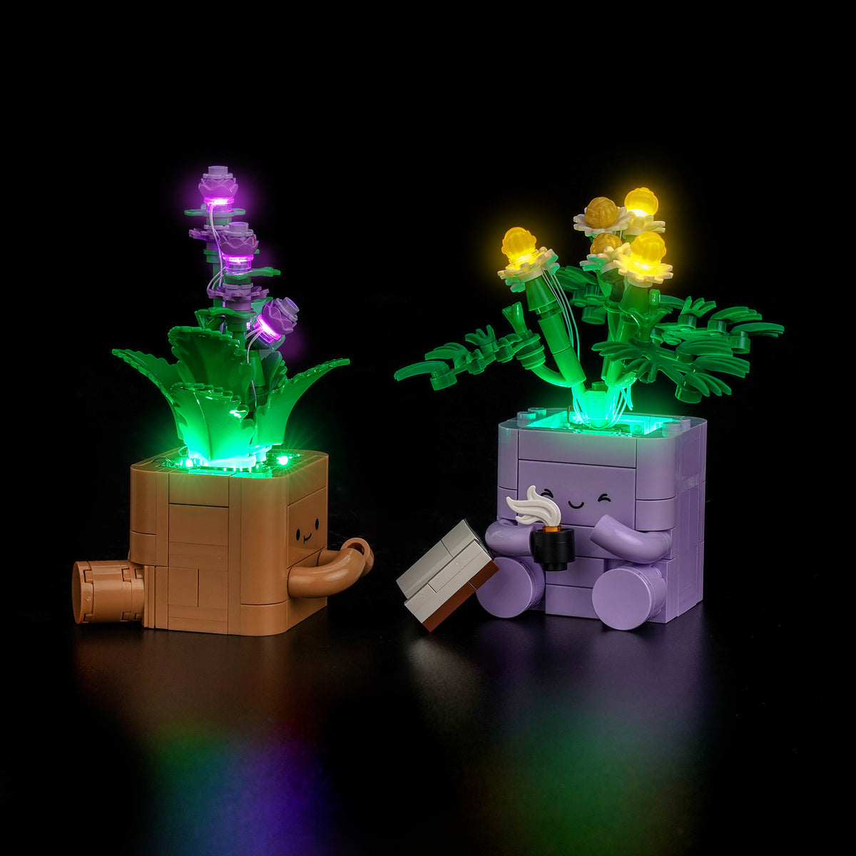 BrickBling led lighting kit for LEGO Botanicals Cozy Plants 10371 Illuminated planter effect