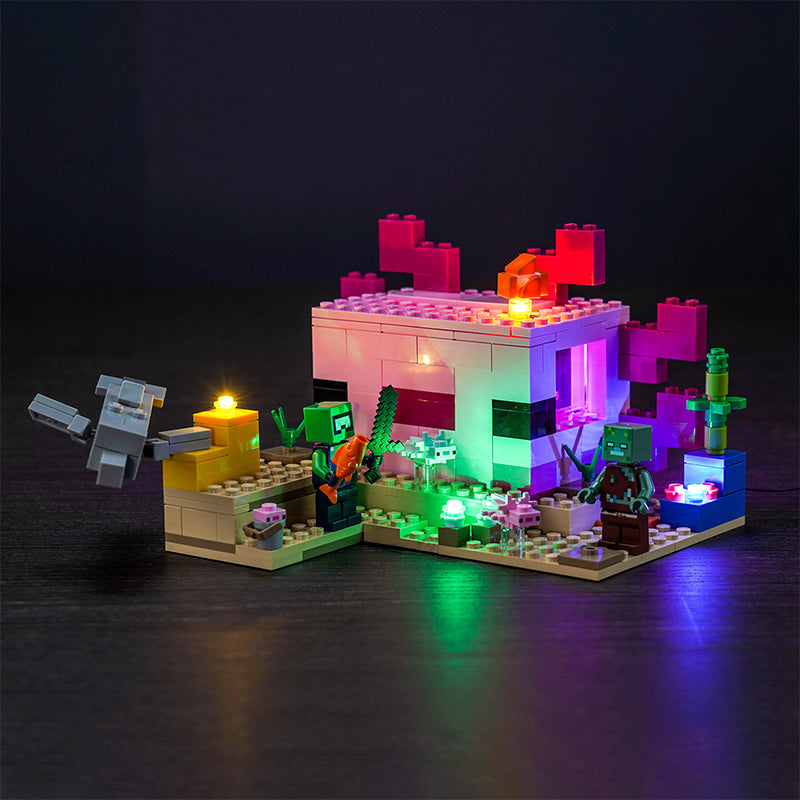 BrickBling Beleuchtungsset für LEGO Das Axolotl-Haus 21247