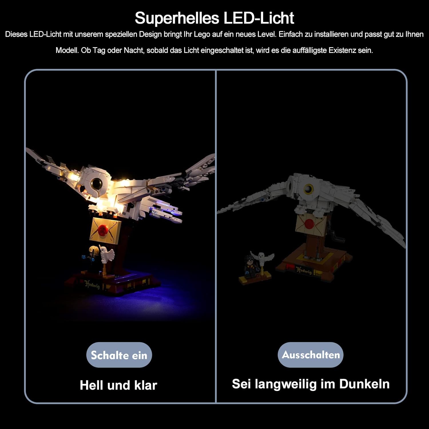 BrickBling Lichtset für LEGO Harry Potter Hedwig 75979